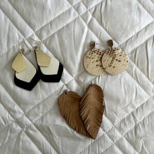 Boutique Set of Earrings, 3 Pair